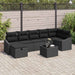 Set de canapele pentru grădină 8 pcs Negru 55 x 62 x 69 cm - WALTI WALTI