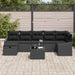 Set de canapele pentru grădină 8 pcs Negru 55 x 62 x 69 cm - WALTI WALTI