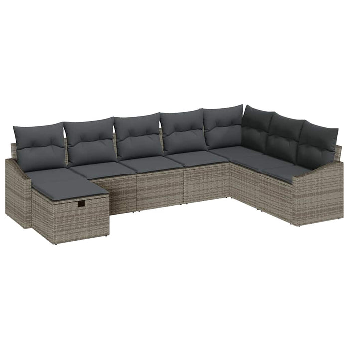 Set de canapele pentru grădină 8 pcs Gri 55 x 62 x 69 cm - WALTI WALTI