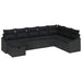 Set de canapele pentru grădină 8 pcs Negru 55 x 62 x 69 cm - WALTI WALTI