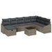 Set de canapele pentru grădină 9 pcs Gri 55 x 62 x 69 cm - WALTI WALTI
