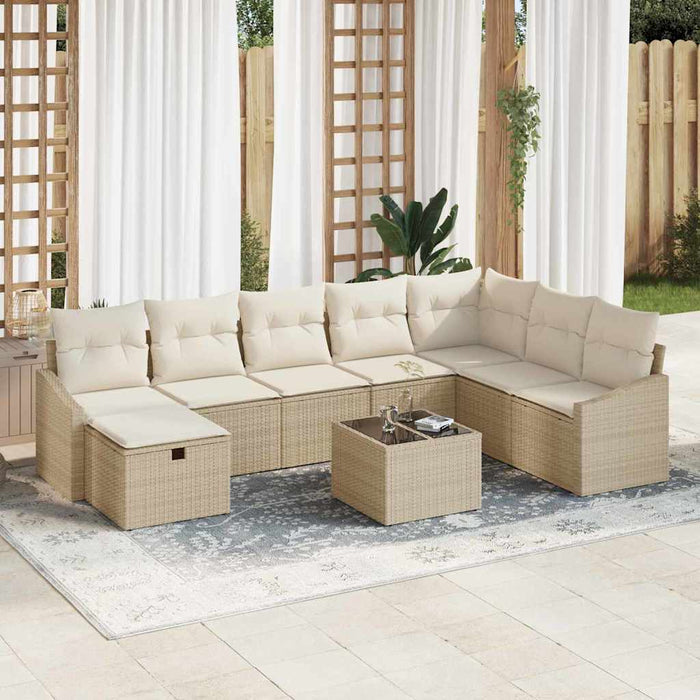 Set de canapea 8 buc. poliratan - WALTI WALTI