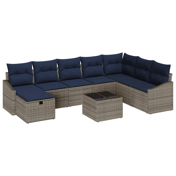 Set de canapea cu pernă 6 pcs poliratan - WALTI WALTI