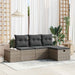 Set de canapele pentru grădină 4 pcs Gri 55 x 62 x 69 cm - WALTI WALTI