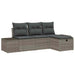 Set de canapele pentru grădină 4 pcs Gri 55 x 62 x 69 cm - WALTI WALTI