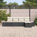 Set de canapele pentru grădină 5 pcs Negru 55 x 62 x 69 cm - WALTI WALTI