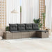 Set de canapele pentru grădină 5 pcs Gri 55 x 62 x 69 cm - WALTI WALTI