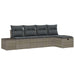 Set de canapele pentru grădină 5 pcs Gri 55 x 62 x 69 cm - WALTI WALTI