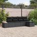 Set de canapele pentru grădină 5 pcs Negru 55 x 62 x 69 cm - WALTI WALTI