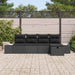 Set de canapele pentru grădină 5 pcs Negru 55 x 62 x 69 cm - WALTI WALTI