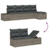 Set de canapele pentru grădină 6 pcs Gri 55 x 62 x 69 cm - WALTI WALTI