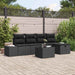 Set de canapele pentru grădină 6 pcs Negru 55 x 62 x 69 cm - WALTI WALTI