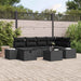 Set de canapele pentru grădină 7 pcs Negru 55 x 62 x 69 cm - WALTI WALTI