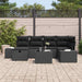 Set de canapele pentru grădină 7 pcs Negru 55 x 62 x 69 cm - WALTI WALTI