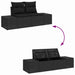 Set de canapele pentru grădină 7 pcs Negru 55 x 62 x 69 cm - WALTI WALTI