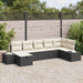 Set de canapele pentru grădină 7 pcs Negru 55 x 62 x 69 cm - WALTI WALTI