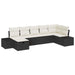 Set de canapele pentru grădină 7 pcs Negru 55 x 62 x 69 cm - WALTI WALTI