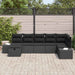 Set de canapele pentru grădină 7 pcs Negru 55 x 62 x 69 cm - WALTI WALTI