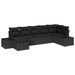 Set de canapele pentru grădină 7 pcs Negru 55 x 62 x 69 cm - WALTI WALTI