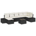 Set de canapele pentru grădină 8 pcs Negru 55 x 62 x 69 cm - WALTI WALTI