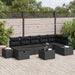 Set de canapele pentru grădină 8 pcs Negru 55 x 62 x 69 cm - WALTI WALTI
