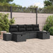Set de canapele pentru grădină 6 pcs Negru 55 x 62 x 69 cm - WALTI WALTI