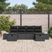 Set de canapele pentru grădină 6 pcs Negru 55 x 62 x 69 cm - WALTI WALTI
