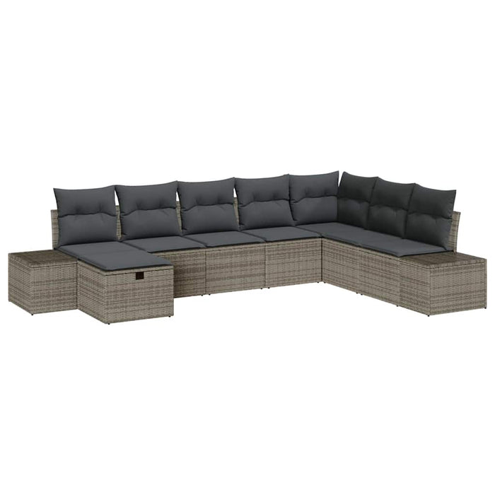 Set de canapele pentru grădină 8 pcs Gri 55 x 62 x 69 cm - WALTI WALTI