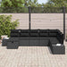 Set de canapele pentru grădină 8 pcs Negru 55 x 62 x 69 cm - WALTI WALTI