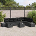 Set de canapele pentru grădină 9 pcs Negru 55 x 62 x 69 cm - WALTI WALTI
