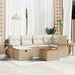 Set de canapele pentru grădină cu pernă 7 pcs Bej Rattan poli - WALTI WALTI
