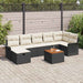 Set de canapele pentru grădină cu pernă 8 pcs Negru Rattan poli - WALTI WALTI