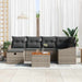 Set de canapele pentru grădină cu pernă 7 pcs Gri Rattan poli - WALTI WALTI