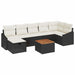 Set de canapele pentru grădină 8 pcs Negru Rattan poli - WALTI WALTI