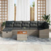 Set de canapele pentru grădină 8 pcs Gri Rattan poli - WALTI WALTI