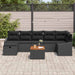 Set de canapele pentru grădină 8 pcs Negru Rattan poli - WALTI WALTI
