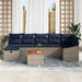 Set de canapele pentru grădină cu pernă 8 pcs Gri Rattan poli - WALTI WALTI