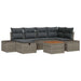 Set de canapele pentru grădină cu pernă 7 pcs Gri Rattan poli - WALTI WALTI