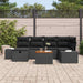 Set de canapele pentru grădină cu pernă 7 pcs Negru Rattan poli - WALTI WALTI