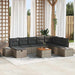 Set de canapele pentru grădină cu pernă 9 pcs Gri Rattan poli - WALTI WALTI