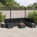 Set de canapele pentru grădină cu pernă 9 pcs Negru Rattan poli - WALTI WALTI
