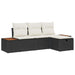 Set de canapele pentru grădină 4 pcs Negru 55 x 62 x 69 cm - WALTI WALTI