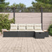 Set de canapele pentru grădină 5 pcs Negru 55 x 62 x 69 cm - WALTI WALTI