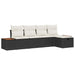 Set de canapele pentru grădină 5 pcs Negru 55 x 62 x 69 cm - WALTI WALTI