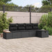 Set de canapele pentru grădină 5 pcs Negru 55 x 62 x 69 cm - WALTI WALTI