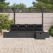 Set de canapele pentru grădină 5 pcs Negru 55 x 62 x 69 cm - WALTI WALTI