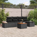 Set de canapele pentru grădină 6 pcs Negru 55 x 62 x 69 cm - WALTI WALTI