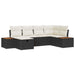 Set de canapele pentru grădină 6 pcs Negru 55 x 62 x 69 cm - WALTI WALTI