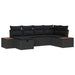 Set de canapele pentru grădină 6 pcs Negru 55 x 62 x 69 cm - WALTI WALTI