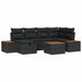 Set de canapele pentru grădină 7 pcs Negru 55 x 62 x 69 cm - WALTI WALTI